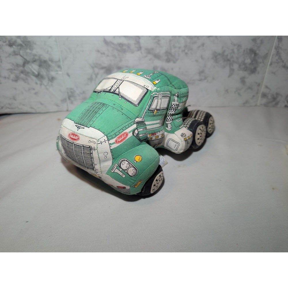 RARE Vintage Dream Wheels Plush Green Peterbilt Semi Truck Cab 10"